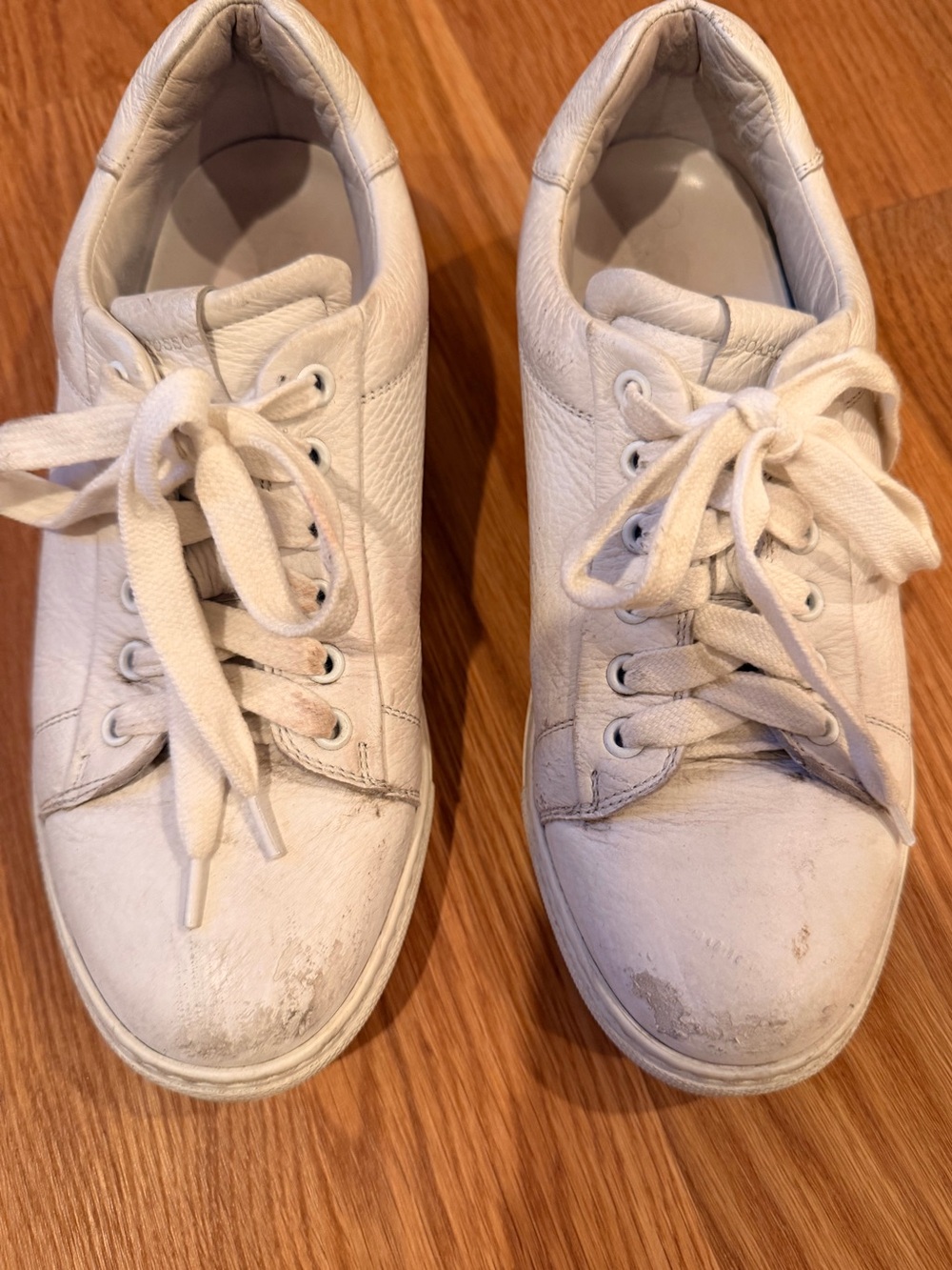 Classic White Leather Lace-Up Sneakers. Scarosso made in Italy.